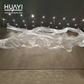 Customized Decorative Ribbon Design Luxury Glass Crystal Chandelier Pendant Lights1