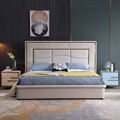 Luxury Italian Velvet Upholstered King Size Bed Frame1