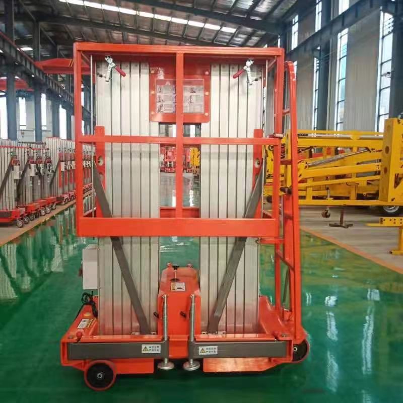 Aluminum alloy mast hydraulic lift tables