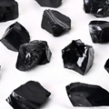 Wholesale Natural  Gemstone Rough Crystal Raw Black Obsidian Mineral Specimen1