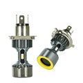 High Power Cob Motorcycle Headlight Bulb Ba20d H4 Led Motorbike Headlamp Fog Light High Low Beam 12w1
