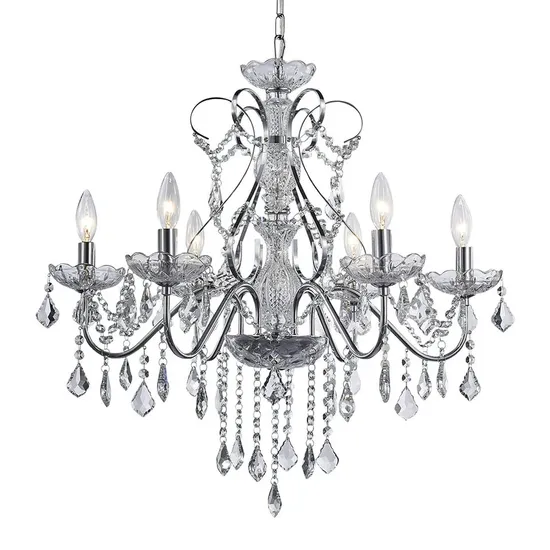 Elegante candelabro de cristal LED europeo para espacios de vida elegantes1