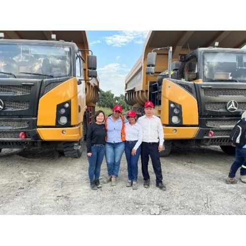 Treinamento de caminhões de mineração de Sany na Colômbia