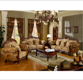 European Classic Luxury Wooden Carved Sofa Set - American Style Chesterfield Living Room Furniture1