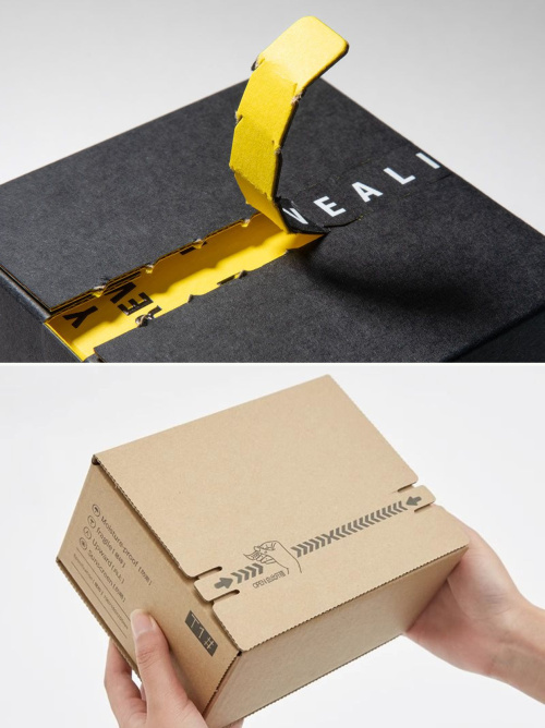 Caja con Tira de Corte Incorporada | Diseño innovador de caja desprendible