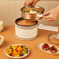 Mini Home Multi Electric Skillet with Steamer for Nonstick Soup Noodles1