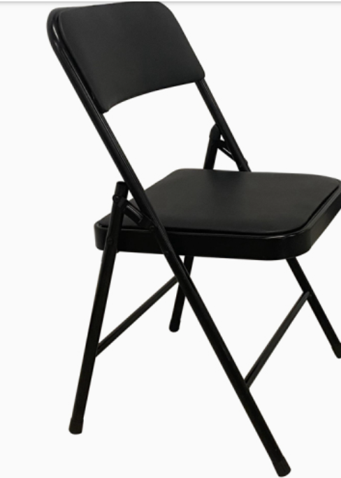  Black Folding Chairs     