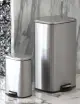 シルバー長方形のステンレス鋼のフットペダルゴミ缶