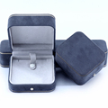 Hanhong 2023 Neues Luxus -Schmuckverpackungsbox Armband Armband Box Custom Logo Grau Samt Halskette Ring Juwely Box1