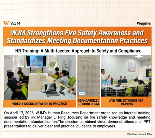 WJM Conducts Fire Safety Training and Standardizes Meeting Minutes Documentation