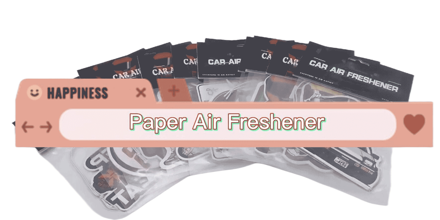 Custom Car Accessories Paper Air Fresheners Various Scents Hanging Car Air Freshener