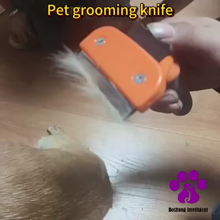 Pet grooming knife