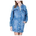 Χονδρικό σακάκι denim Custom Long Women&#39;s Denim Jackets for Ladies Jacket Jean1