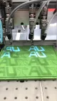 Rubberen logo -accessoires maken machine voor kledingstuk