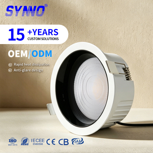 Kerek, vékony, süllyesztett SMD LED-es alsólámpa, SL-CL3E modell a Synno Lightingtől