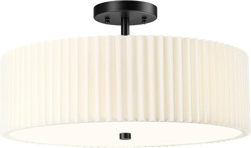 Wave Hem Lampshade Ceiling Light Customizable