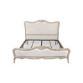 New Design Customized French Antique Hand Carved Bed Frame Set1