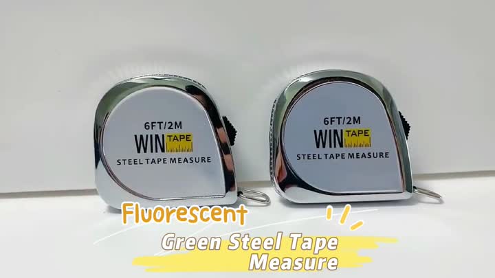 Fluorescent Green Steel Tape Measure