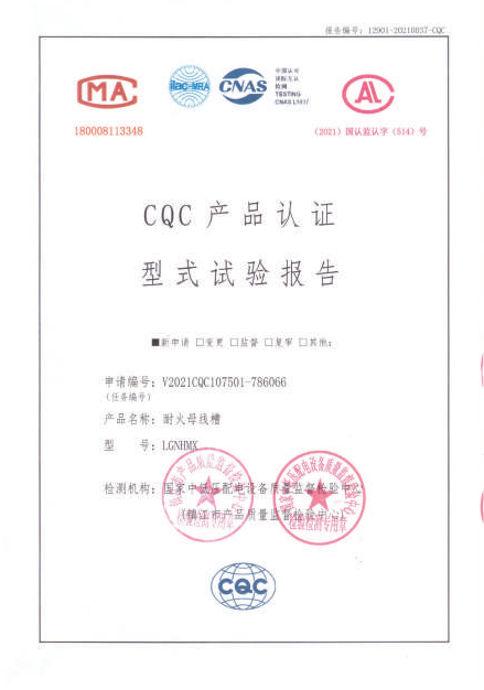 CQC Product Certification Type Test Report