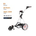 Custom Foldable 3 Wheel Electric Golf Trolley Push Cart1