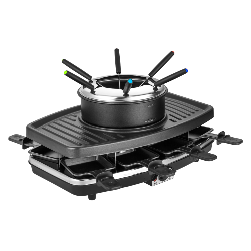 electric grill with fondue pot