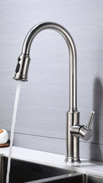 Custom Deck mounted Nickel Brushed Brass Faucet