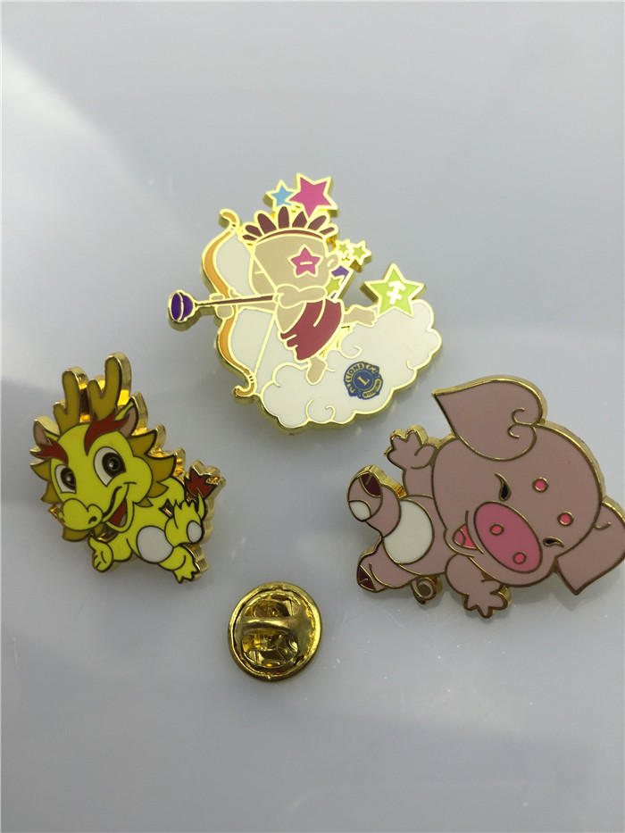 cute dragon and pig pin