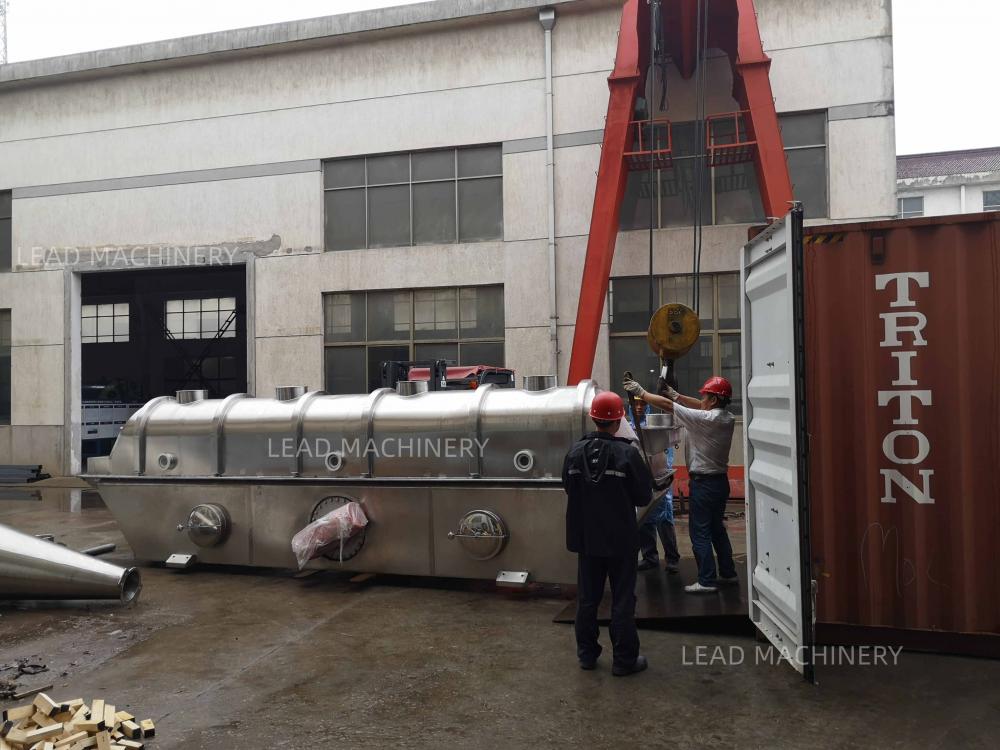 Delivery of vibrating fluid bed dryer