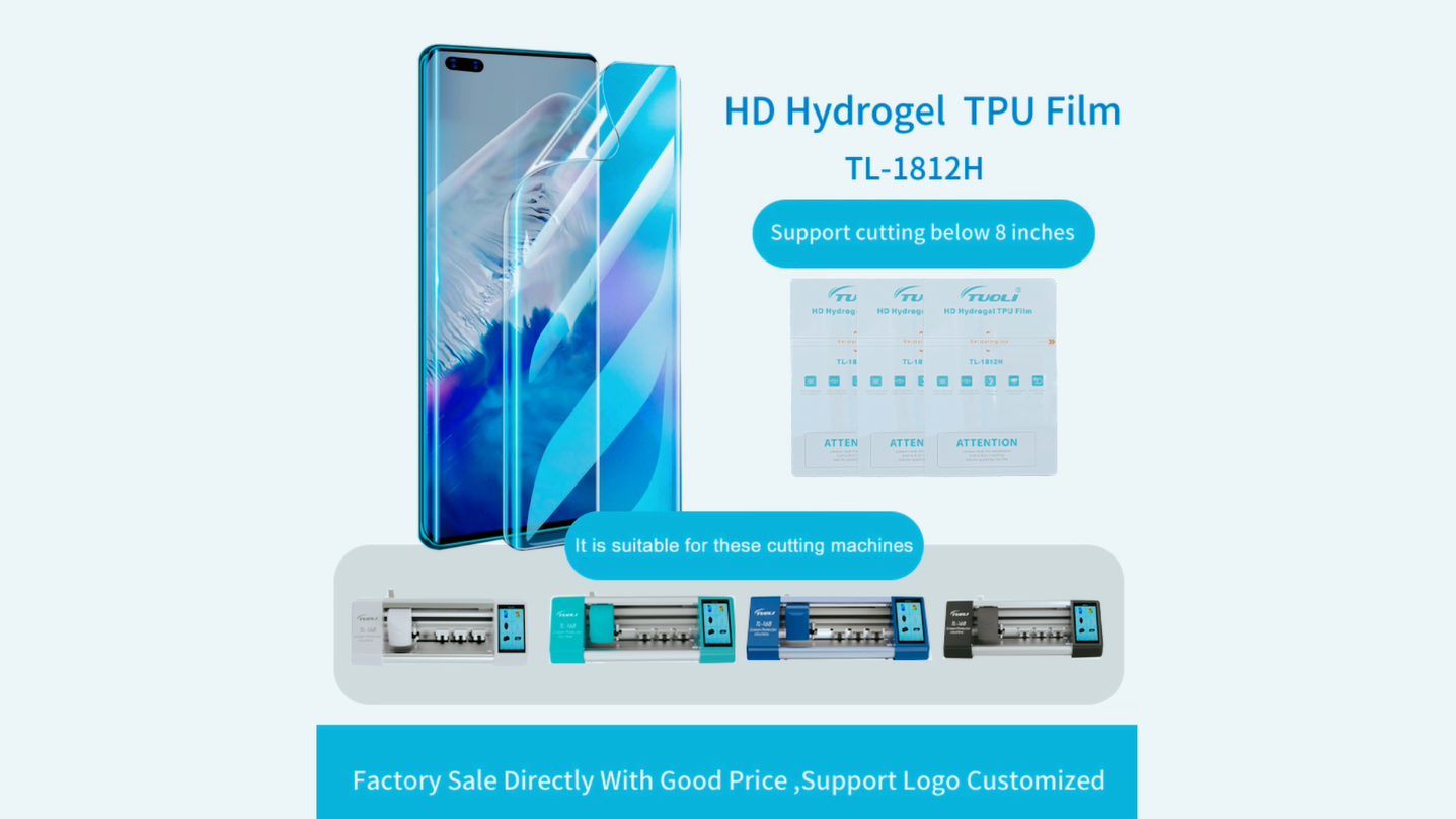 TL-168 Plus HD Clear Hydrogel TPU Film Cutting