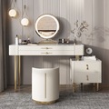 Slaapkamermeubels LED Licht Moderne stijl Witte kleur Groothandel Optionele opslag Dressoir Make -up make -up make -up kleedtafel met LED1