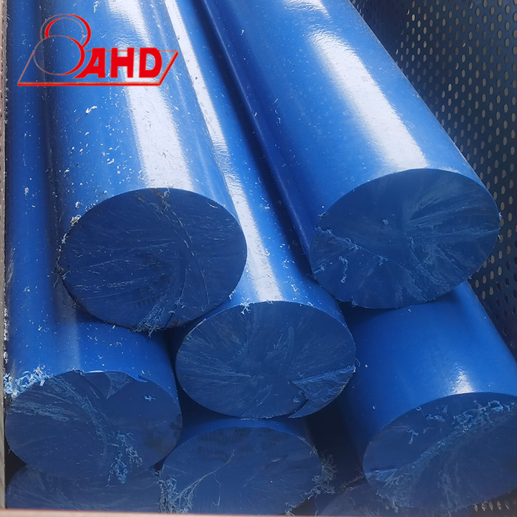 Blauw geëxtrudeerde vaste polyamide PA6 bar nylon plastic PA6 staaf