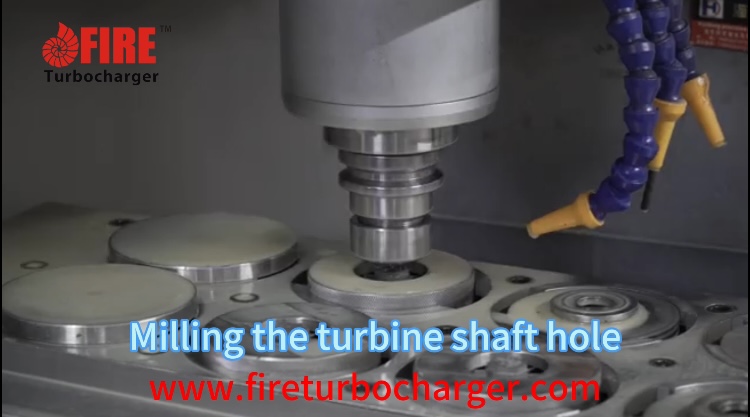 A turbina tengely lyukának őrlése
