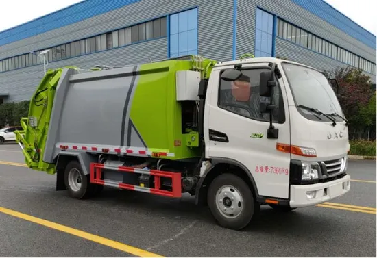Kecekapan Pemuatan Tinggi JAC 4X2 6cbm Trak Pemadat Tolak Pemuatan Auto1