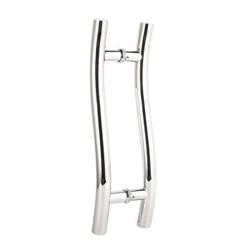 S-shaped Stainless Steel Glass Door Handle