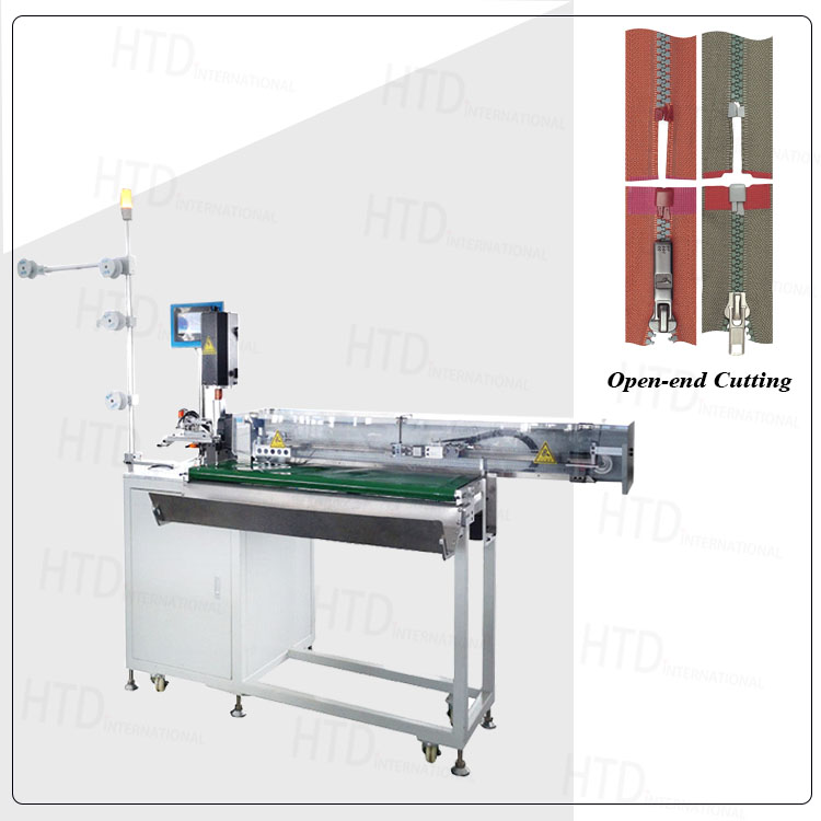 open-end plastic zipper cutting machine