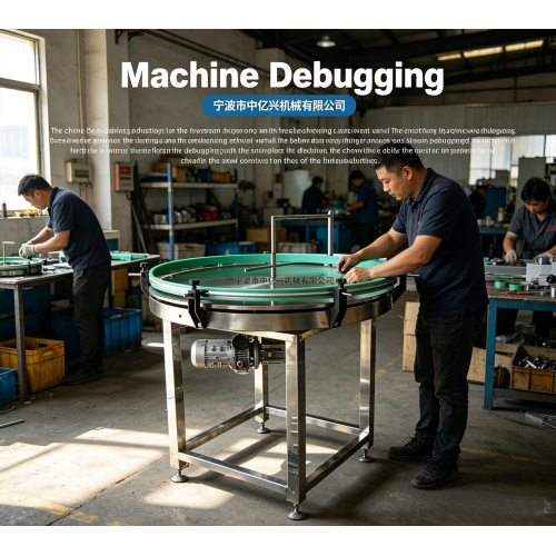 Meja Putar Penyortiran Botol Putar Stainless Steel untuk Lini Produksi