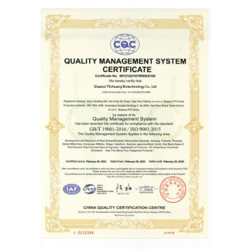 QUALITY MANAGEMENT SYSTEM CERTIFICATE
