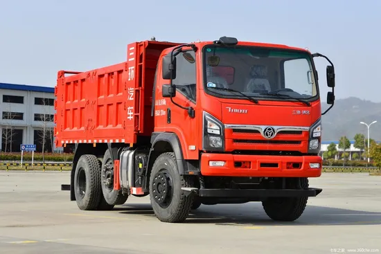 Cincin Tiga Ketibaan Baharu 6X2 4.6m 245HP 13.75cbm Trak Sampah1