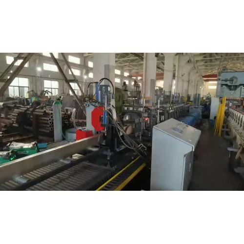 Spot Welded Tube Profile Roll Forming Line.mp4