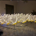 3D Wire Frame Motif Christmas Light - Colorful Twinkle LED PVC Butterfly Lights1