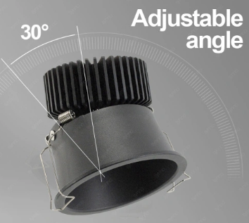 Adventable Angle Glare Shop Downlight LED สีดำ: โซลูชันแสงสว่างในอุดมคติ