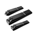 Wholesale Cheap Carbon Steel Small Portable Nail Clippers Black Set of 31