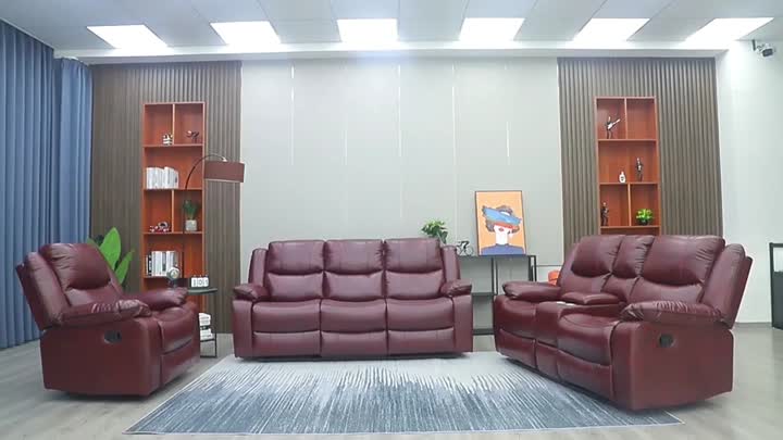 A243 Leather Recliner Sofa