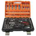 108-Piece 1/2 Inch Hand Tool Kit: Comprehensive Car Repair and Household Ratchet Socket Wrench Set1