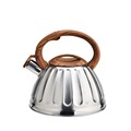 Stainless Steel Whistling Tea Kettle with Wood Bakelite Handle and Induction Base: The Perfect Brewing Companion1