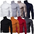 Men's Autumn Winter Brand High Neck Warm Sweaters - Slim Fit Pullover Knitwear1
