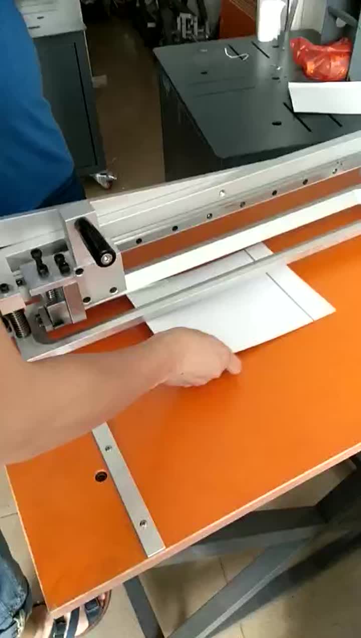 Manual v type cardboard grooving machine