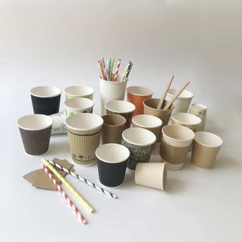 Disposable kraft paper cups coffee paper cups take away