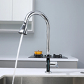 Chrome-Plated Digital Display Pull-Out Kitchen Faucet1