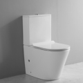 Rimless Back to Wall Two-Piece Toilet Suite with Watermark in Australia1